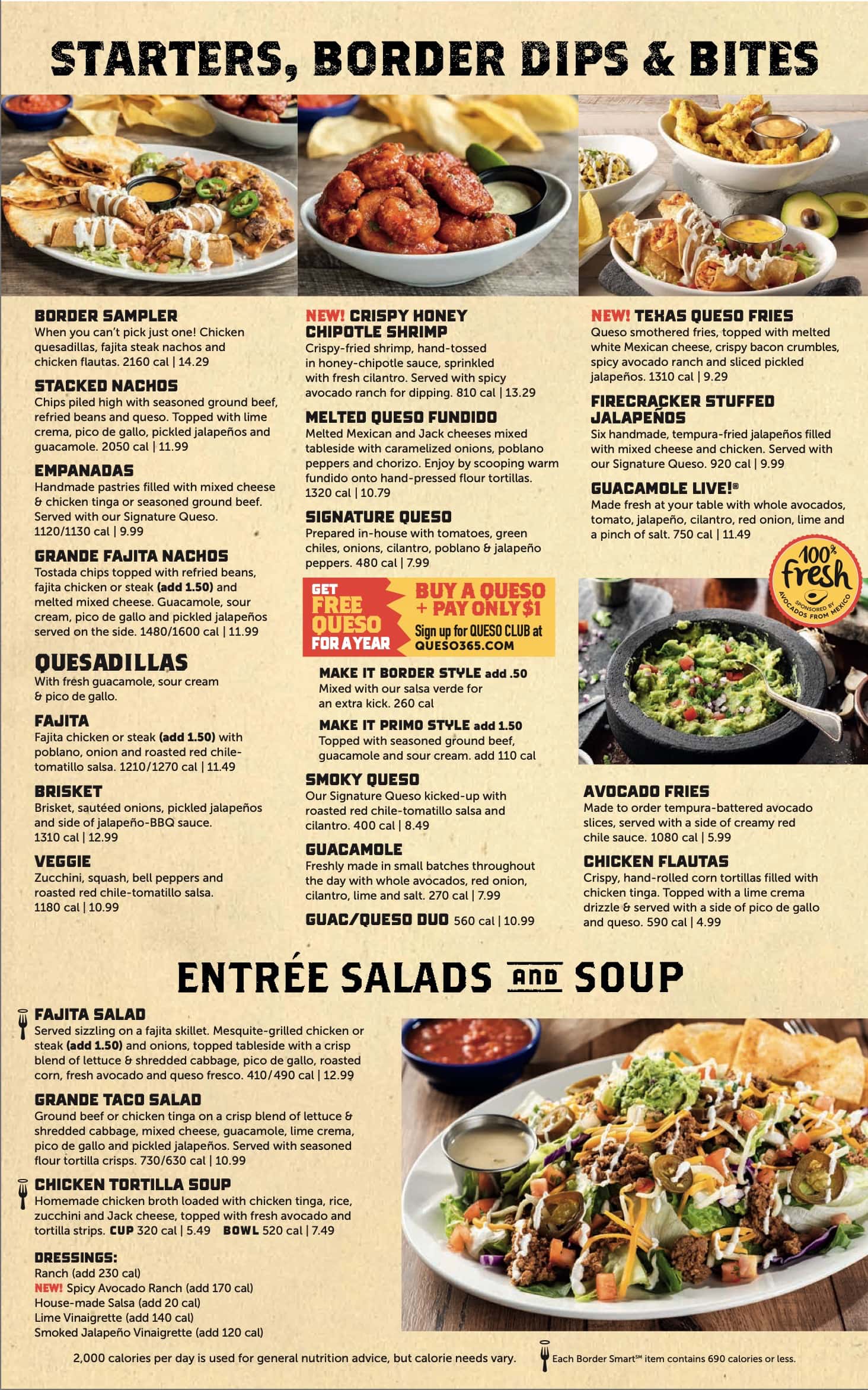 On The Border Midwest City Menu