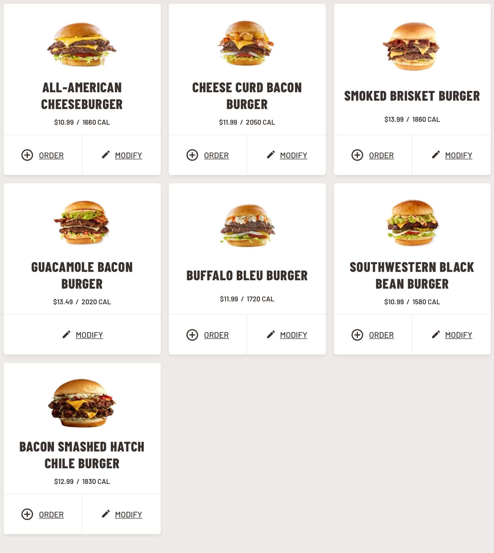 Buffalo Wild Wings Anchorage Burgers Menu