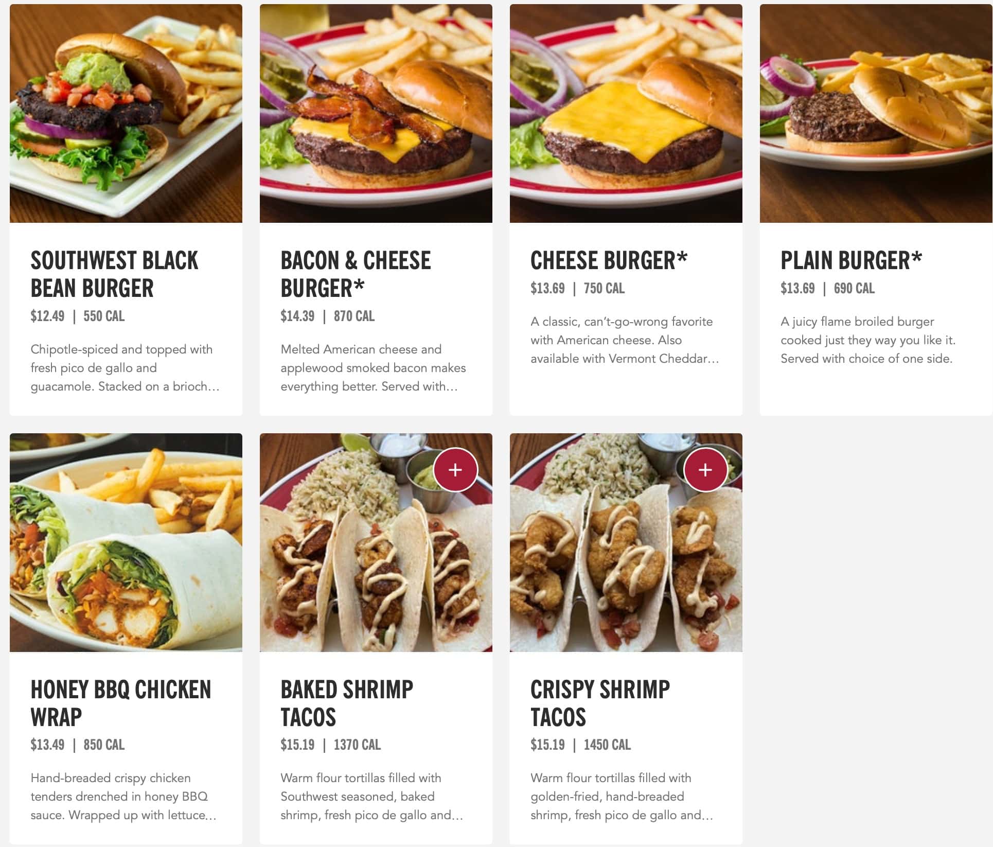 99 Restaurants Sandwiches, Burgers, Tacos, and Wraps Menu