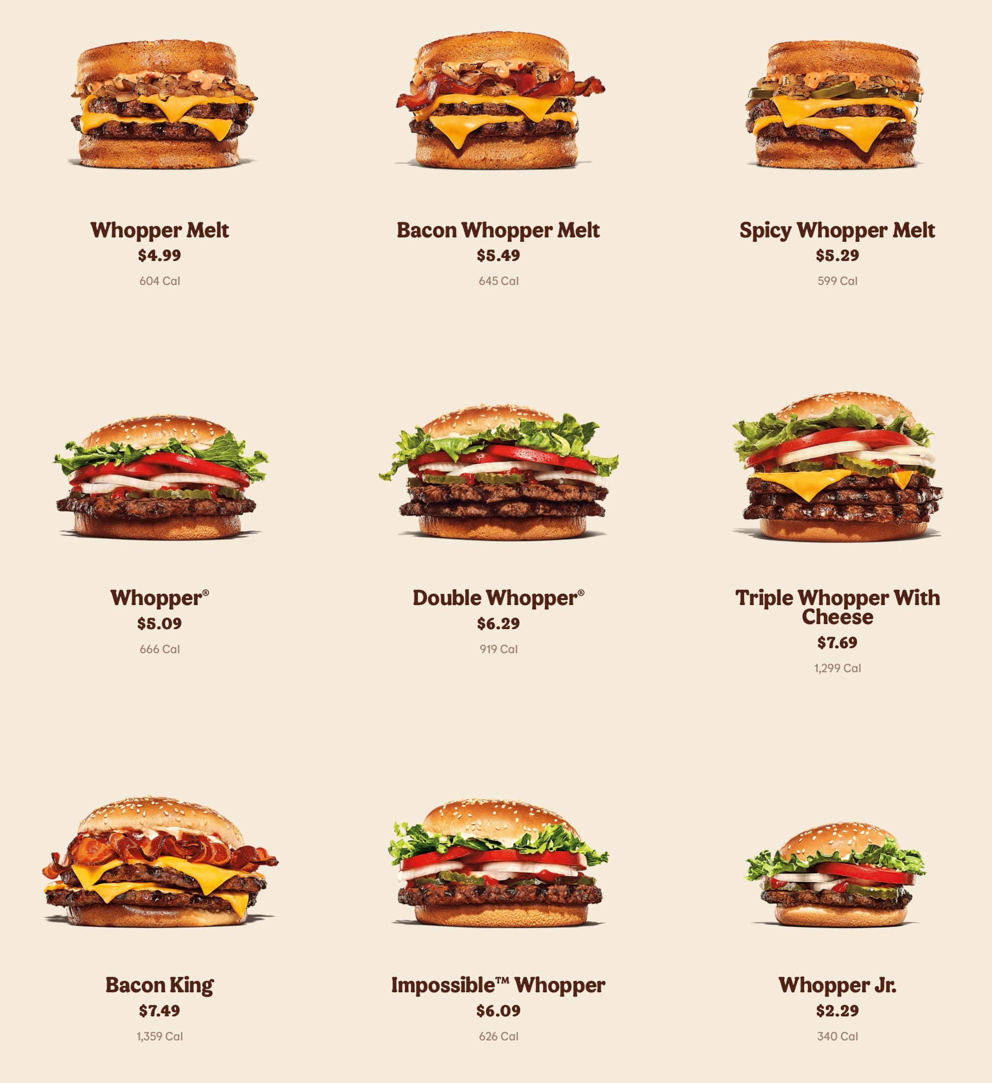 Burger King Anchorage Burgers Menu