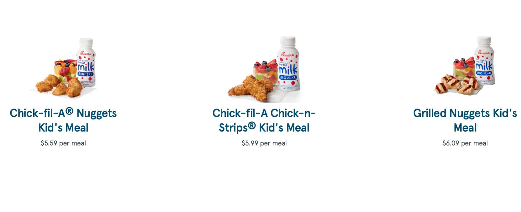 Chick-fil-A Kids Menu