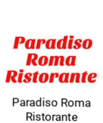 Paradiso Roma Ristorante Menu With Prices