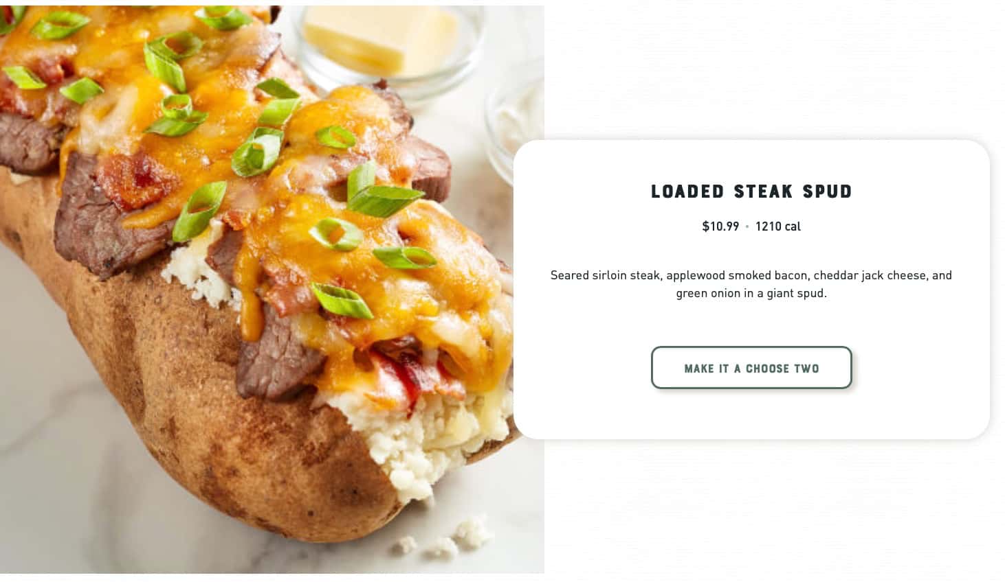 McAlister\'s Deli Giant Spuds Menu