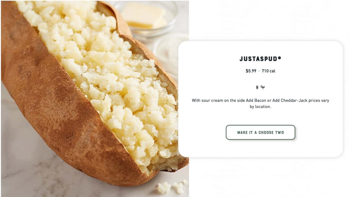 McAlister\'s Deli Giant Spuds Menu