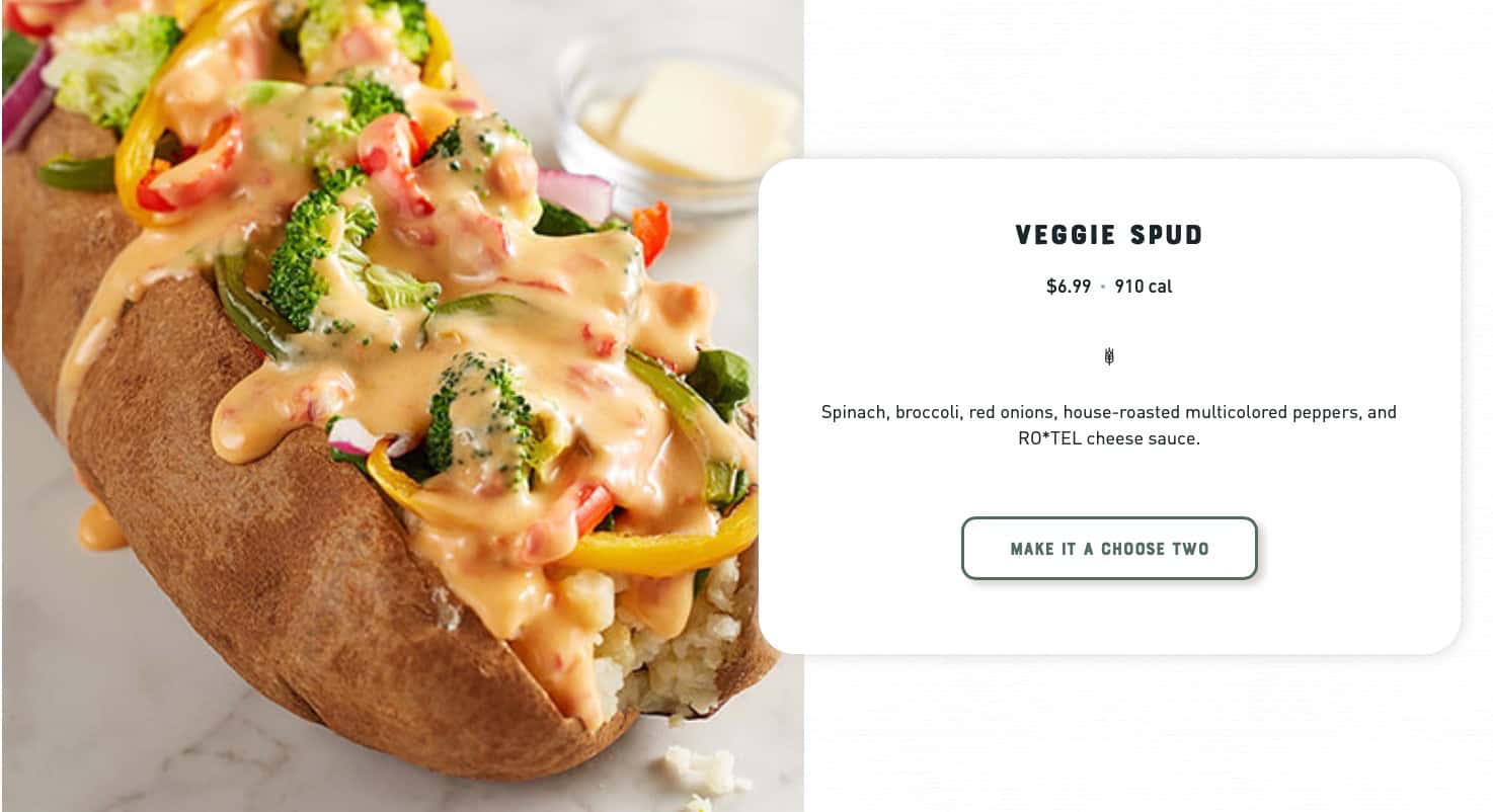 McAlister\'s Deli Giant Spuds Menu