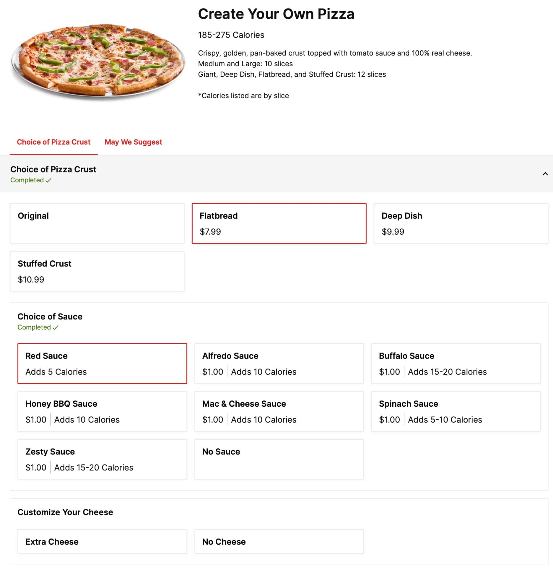 Cicis Pizza Nashville Create Your Own Menu