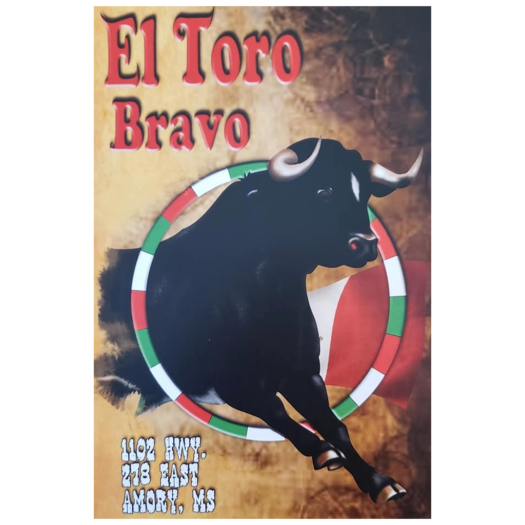 El Toro Bravo Amory, MS Menu