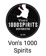 Von's 1000 Spirits Menu With Prices