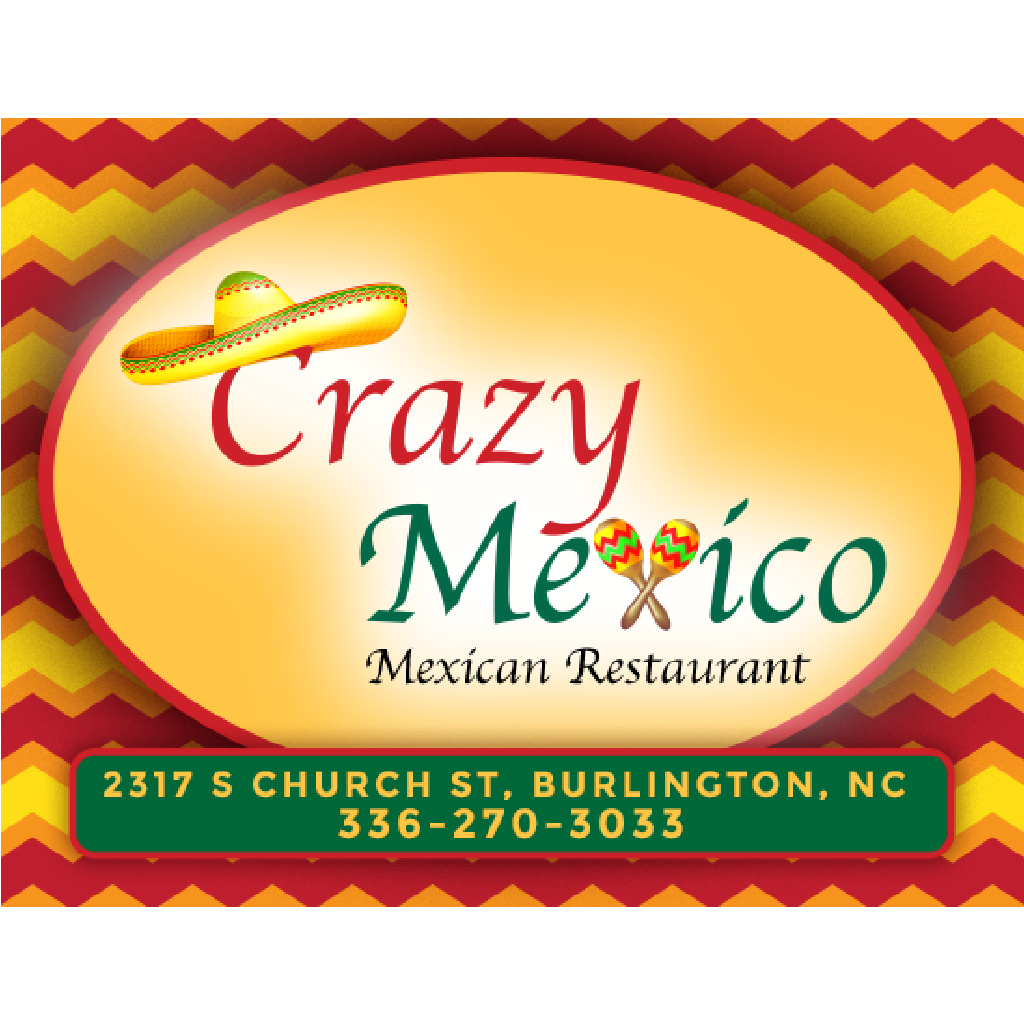 Crazy Mexico Burlington, NC Menu