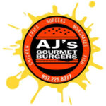 AJ's Gourmet Burgers logo