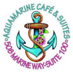 Aquamarine Cafe and Suites logo