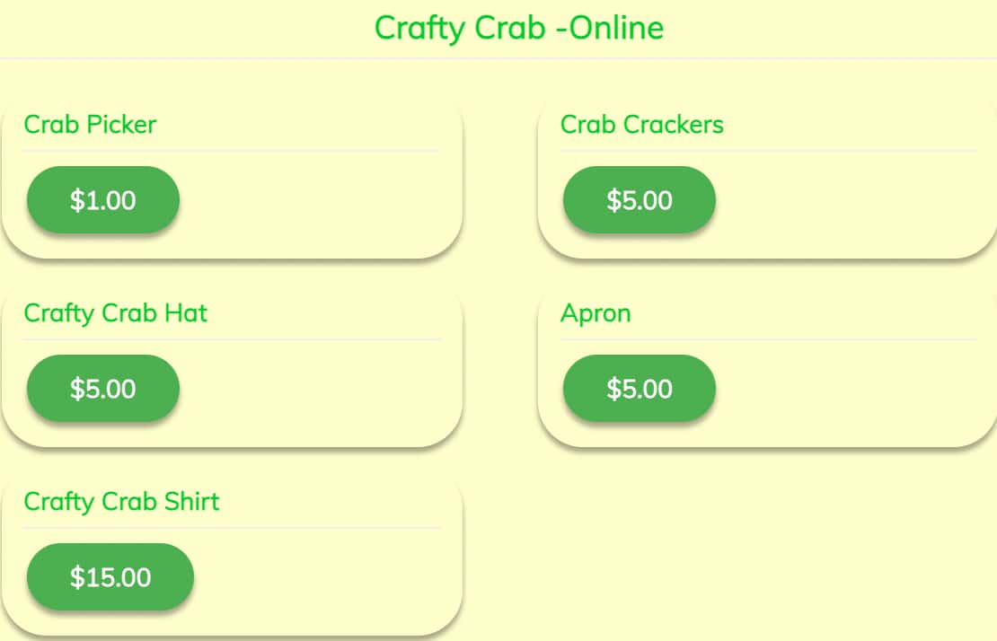 Crafty Crab Crafty Crab Menu