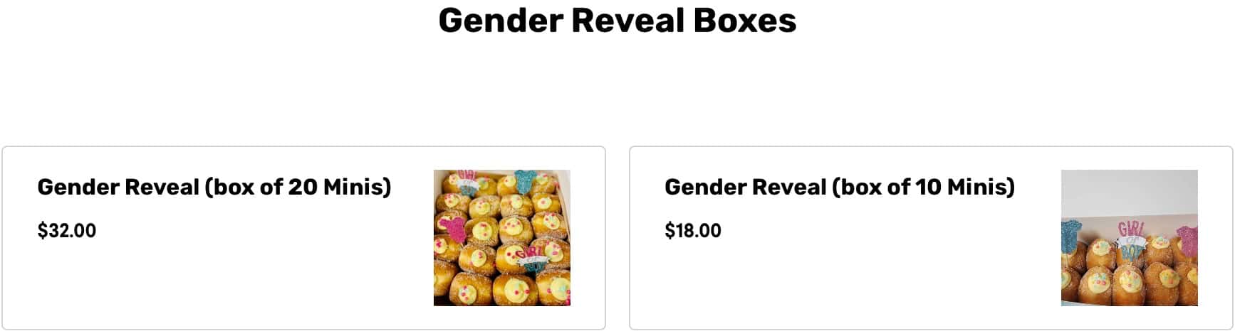 Wiki-Licious Gender Reveal Boxes Menu