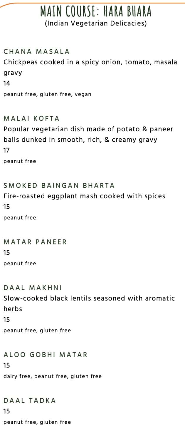 Bay Leaf Modern Indian Cuisine & Bar All Day Menu
